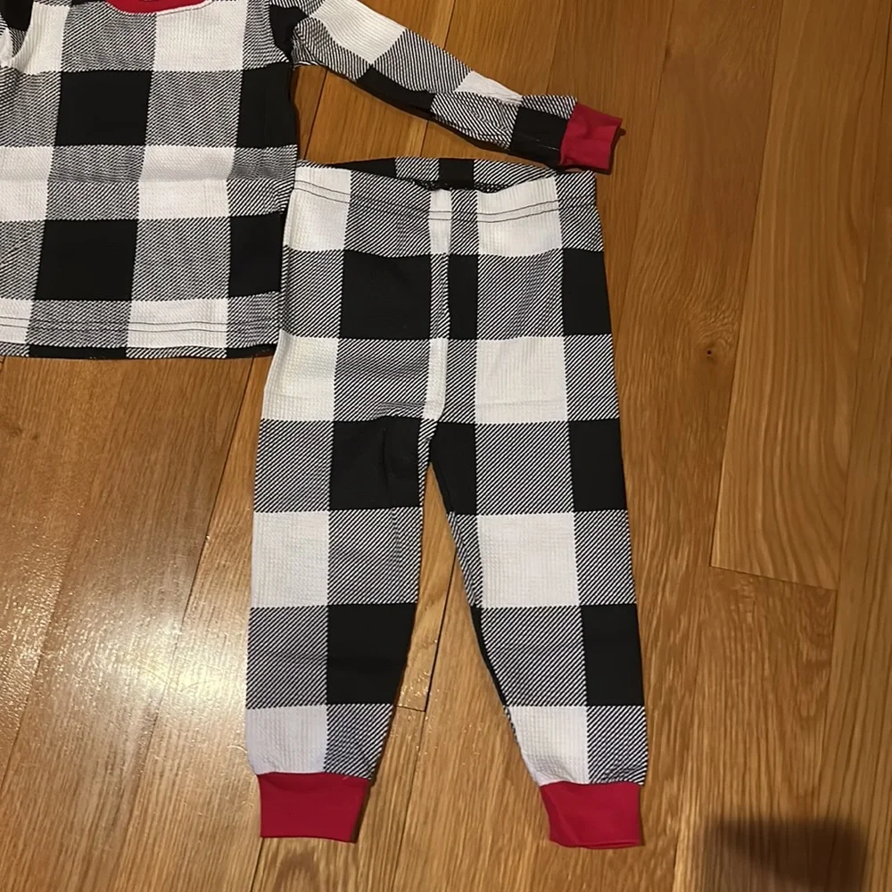 THE CHILDREN’S PLACE unisex kidsThermal Buffalo Plaid Snug Fit Cotton Pajamas